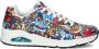Skechers Uno Color Doodle 183500-MLT Mannen Veelkleurig Sneakers - Thumbnail 4