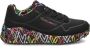 Skechers Uno Light sneakers zwart Meisjes Imitatieleer Hartjes 37 - Thumbnail 4