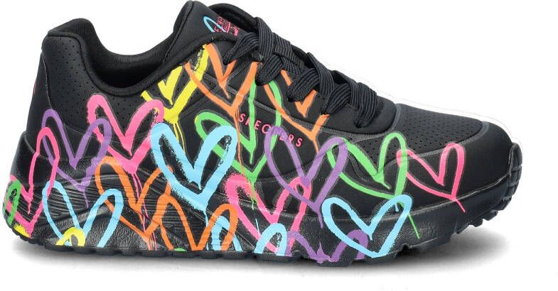 Skechers Sneaker 314064L BKMT UNO Lite Spread The Love Zwart Multi - Foto 11