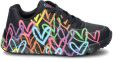 Skechers Sneaker 314064L BKMT UNO Lite Spread The Love Zwart Multi - Zwart