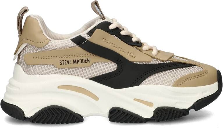 Steve Madden JPossession chunky sneakers wit beige zwart