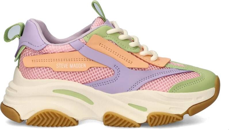 Steve Madden JPossession chunky sneakers roze lila groen