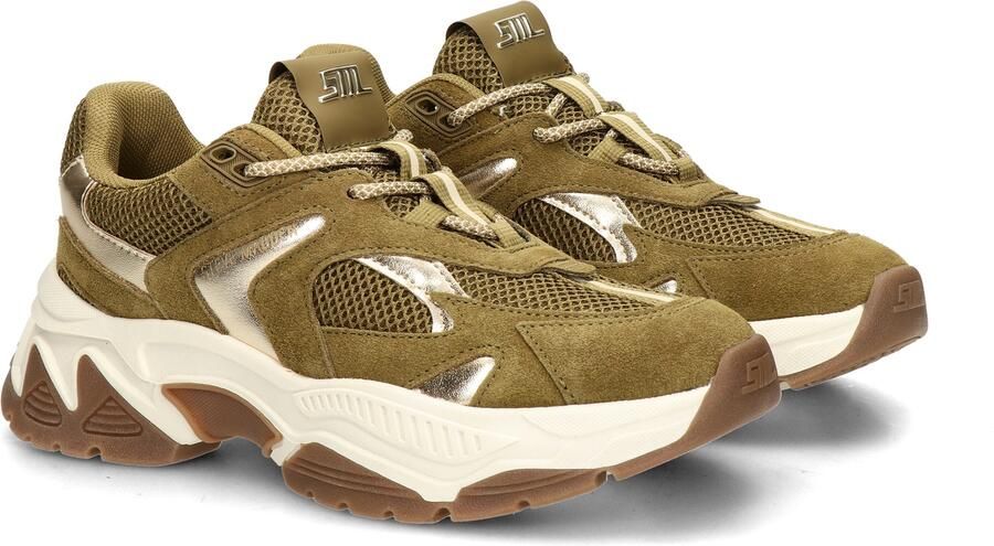 STEVE MADDEN Sneakers laag 'Ample' olijfgroen zilver - Foto 2