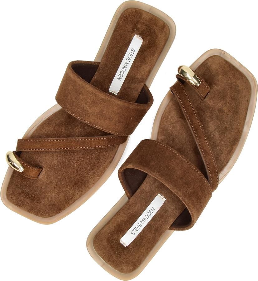 Steve Madden Ellaina suède slippers donkerbruin - Foto 5