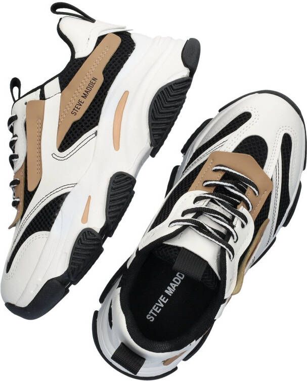 Steve Madden JPossession chunky sneakers zwart beige Meisjes Textiel Meerkleurig 30 - Foto 7