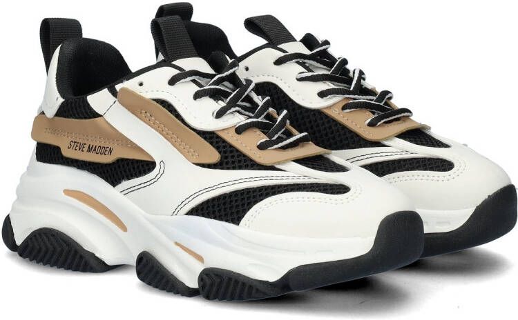 Steve Madden JPossession chunky sneakers zwart beige Meisjes Textiel Meerkleurig 30 - Foto 5
