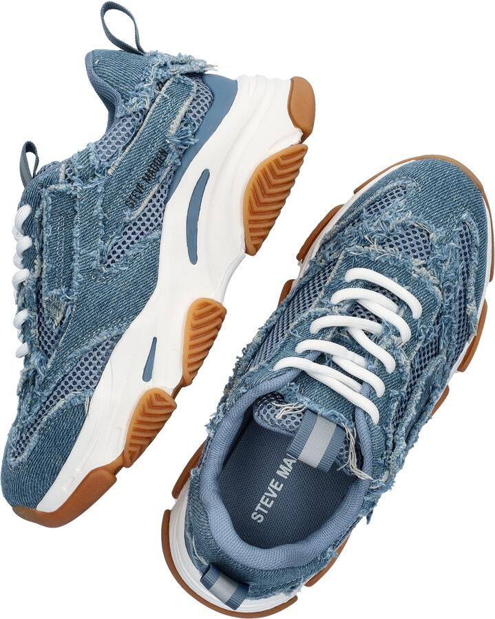 Steve Madden JPossession chunky sneakers denimblauw Meisjes Textiel Meerkleurig 31 - Foto 2