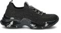 Steve Madden Meter sneaker met gebreid bovenwerk en strass - Zwart