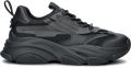 Steve Madden Sneakers van runder nappa met plateauzool - Zwart
