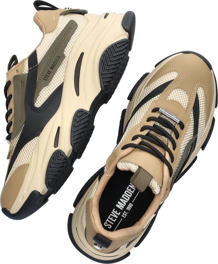 Steve Madden Heren Sneaker Bruin SM12000480 KHA Possess - Foto 3