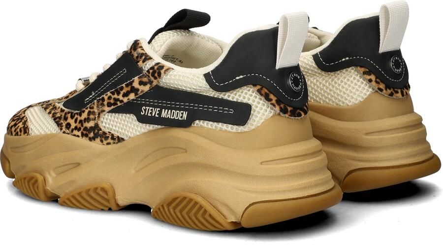 STEVE MADDEN PossessionL-E Leopard Beige Mesh Lage sneakers Dames - Foto 5