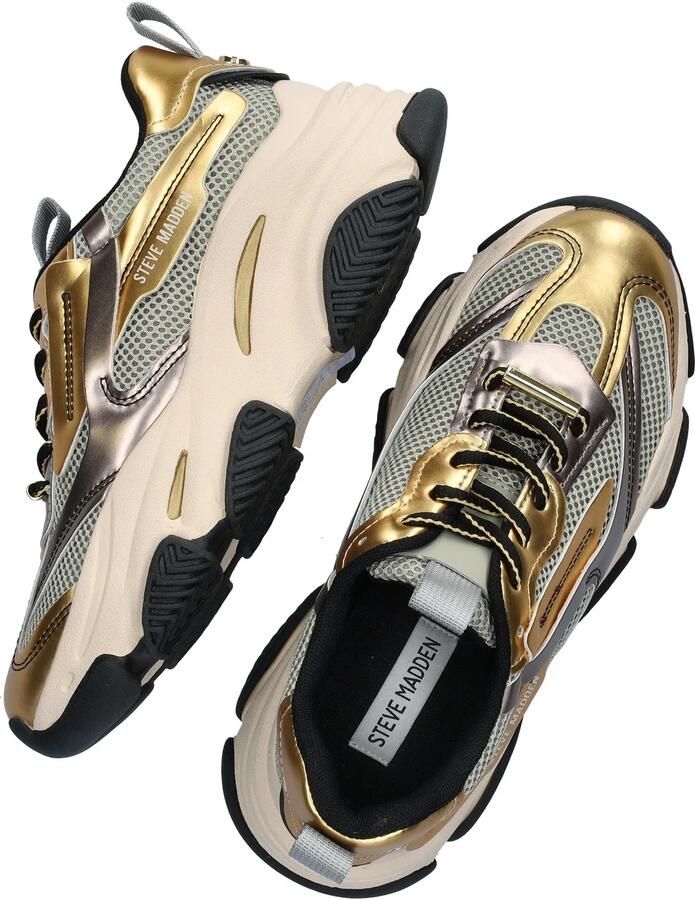 STEVE MADDEN Possession-E | Pewter Gld Zilver Mesh Lage sneakers Dames - Foto 4