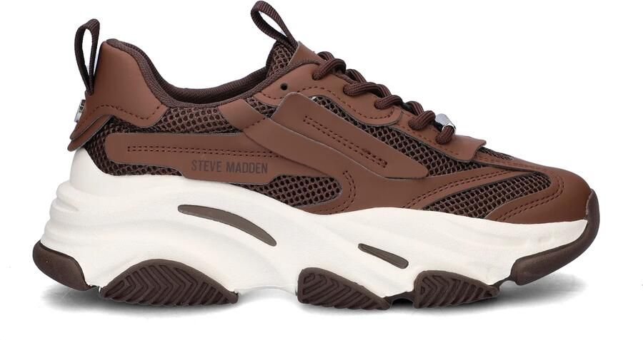 Steve Madden Possession Sneakers Laag Donkerbruin - Foto 6