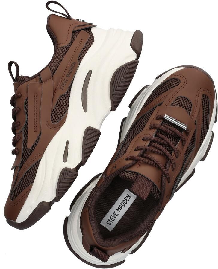 Steve Madden Possession Sneakers Laag Donkerbruin - Foto 7
