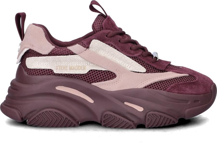 Steve Madden Possession Sneakers Dames Rood - Foto 2