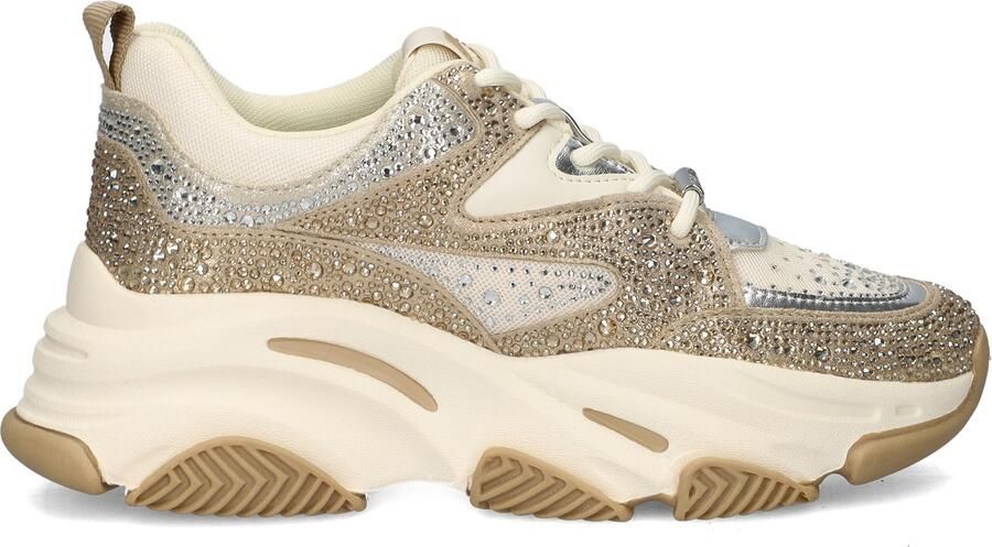 Steve Madden Dames Sneakers Privy Silver gold Cream Zilver - Foto 5