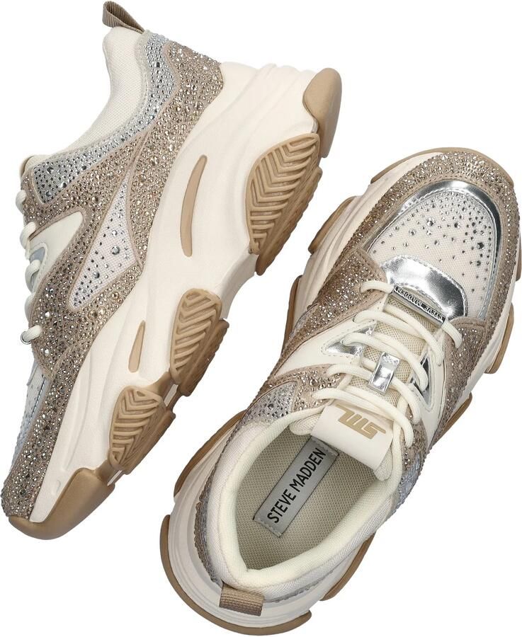 Steve Madden Dames Sneakers Privy Silver gold Cream Zilver - Foto 6