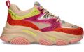 Steve Madden Privy Sneaker met Strass-steentjes Multicolor Dames - Beige