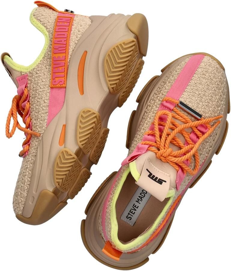 Steve Madden Project sneaker met gebreid bovenwerk - Foto 4