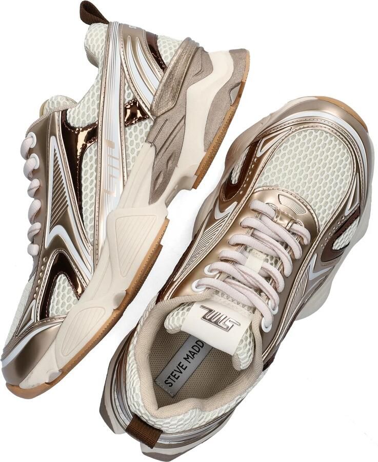 STEVE MADDEN Speedster-E silver gold Beige Synthetisch Lage sneakers Dames - Foto 8