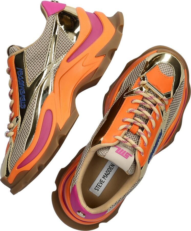 STEVE MADDEN Zoomz gold multi Goud Mesh Lage sneakers Dames - Foto 3