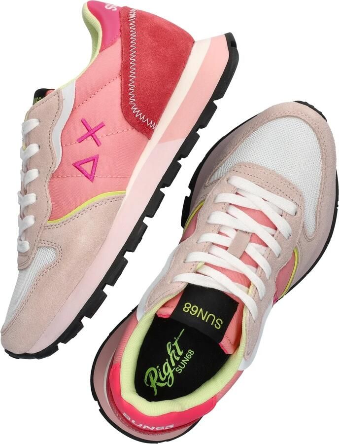 Sun68 Ally Color Explosion Sneakers Dames Lichtroze - Foto 3