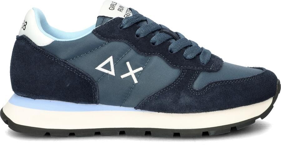 Sun 68 Dames Sneaker Ally Solid Nylon Navy Blue BLAUW