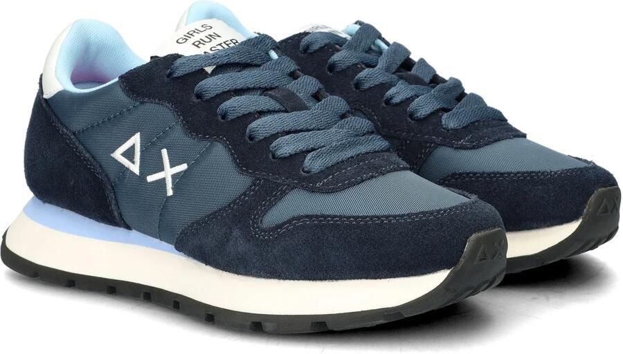 Sun 68 Dames Sneaker Ally Solid Nylon Navy Blue BLAUW - Foto 3