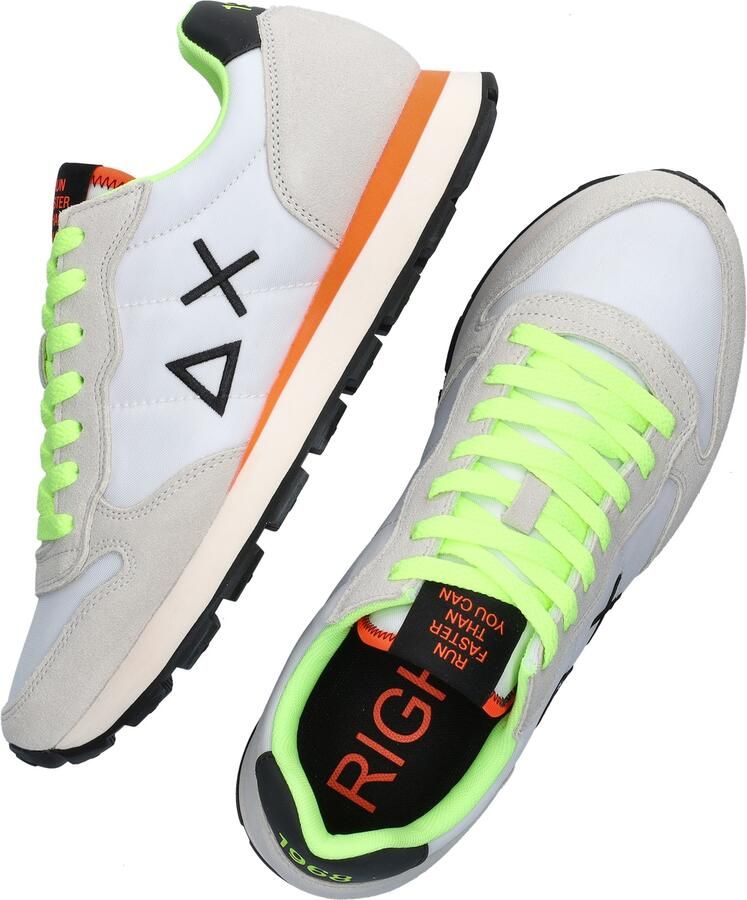 Sun68 Lage Sneakers Z36102 TOM FLUO-502 01 BIANCO - Foto 3