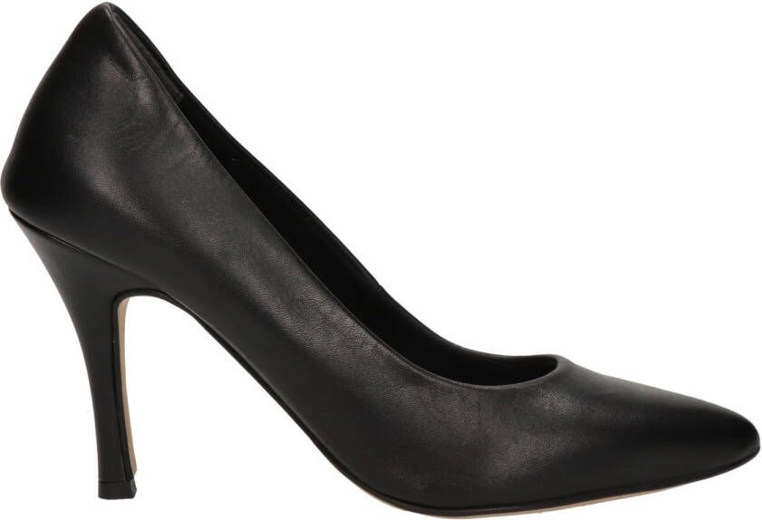 Tamaris leren pumps zwart