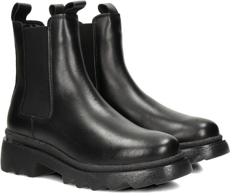 Tamaris Zwarte leren Chelsea laars voor dames Black Dames - Foto 4