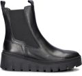 Tamaris dames chelsea boot 1-25491-41 304 leren laarzen enkellaars vrouwen leer M2549141 bruin - Zwart