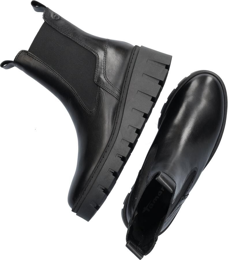 Tamaris dames chelsea boot leren laarzen enkellaars vrouwen leer M2549141 zwart - Foto 12
