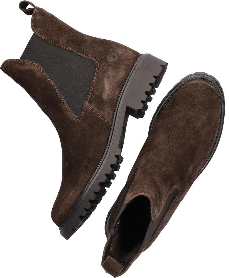 Tamaris Chelsea boots 'Schnürstiefel Damen 1-25427-41 090 Echtleder in schwarz' zwart - Foto 16