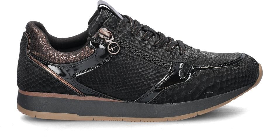 Tamaris Sportieve Zwarte Sneakers met Textiel en Synthetisch Bovenwerk Black Dames - Foto 7