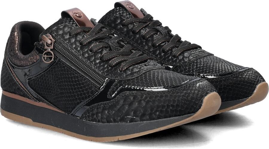 Tamaris Sportieve Zwarte Sneakers met Textiel en Synthetisch Bovenwerk Black Dames - Foto 10