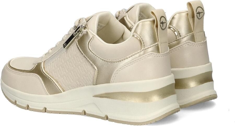 Tamaris Sneakers met sleehak vrijetijdsschoen lage schoen veterschoen met buitenrits - Foto 9