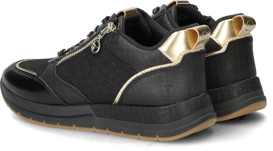 Tamaris Sneakers met sleehak vrijetijdsschoen lage schoen veterschoen met trendy metallic-details - Foto 5