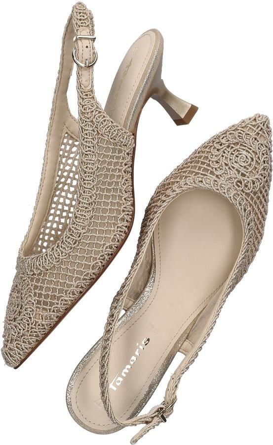 Tamaris slingback pumps goud - Foto 5