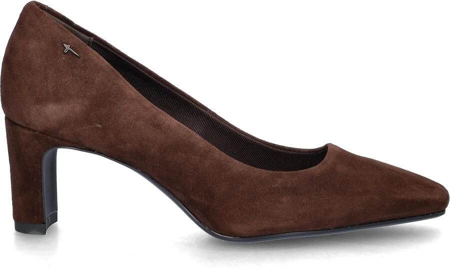 Tamaris 1-22455-47 Mocca Lederen pump met hak - Foto 4