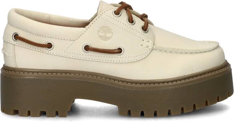 Timberland Stone Street Boat Shoe dames veterschoen Wit - Foto 3