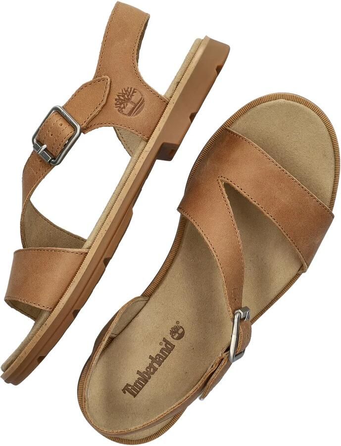 Timberland Women's Calista Bay Backstrap Sandal Sandalen bruin beige - Foto 3