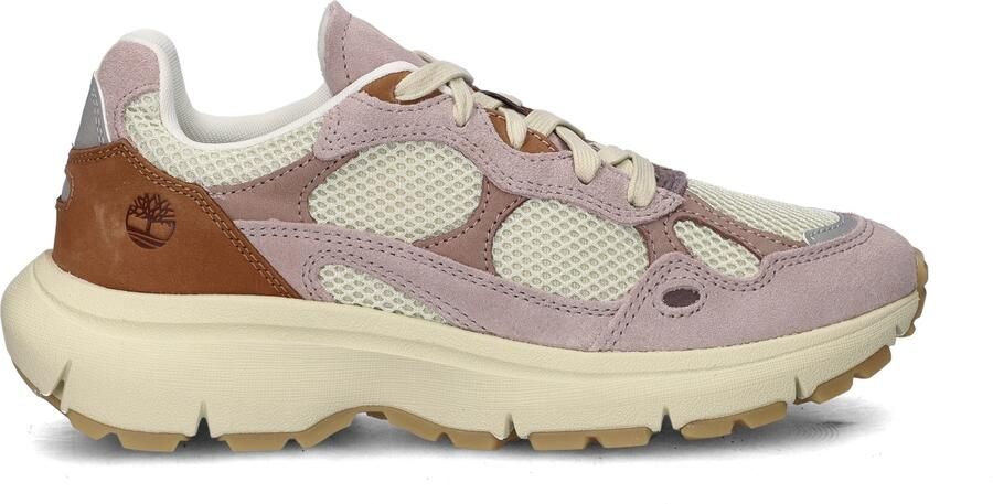 Timberland Women's Hazel Lane Low Lace Up Sneaker Sneakers bruin beige - Foto 2