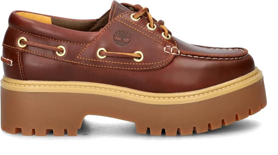 TIMBERLAND Veterschoen 'Stone Street 3 Eye' bruin karamel donkerbruin - Foto 7