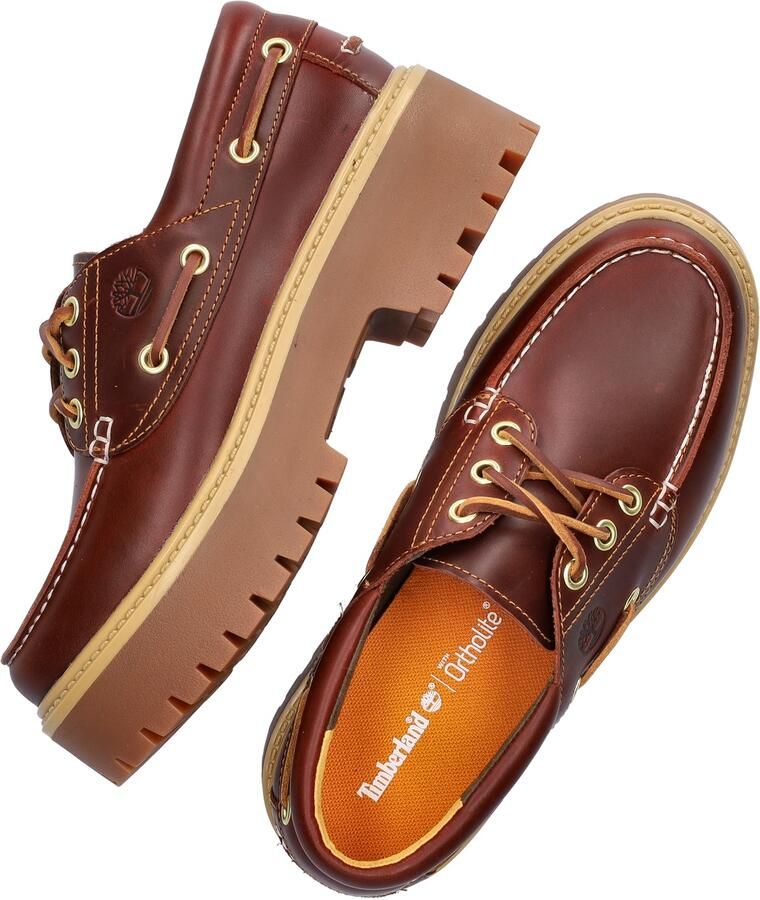TIMBERLAND Veterschoen 'Stone Street 3 Eye' bruin karamel donkerbruin - Foto 8