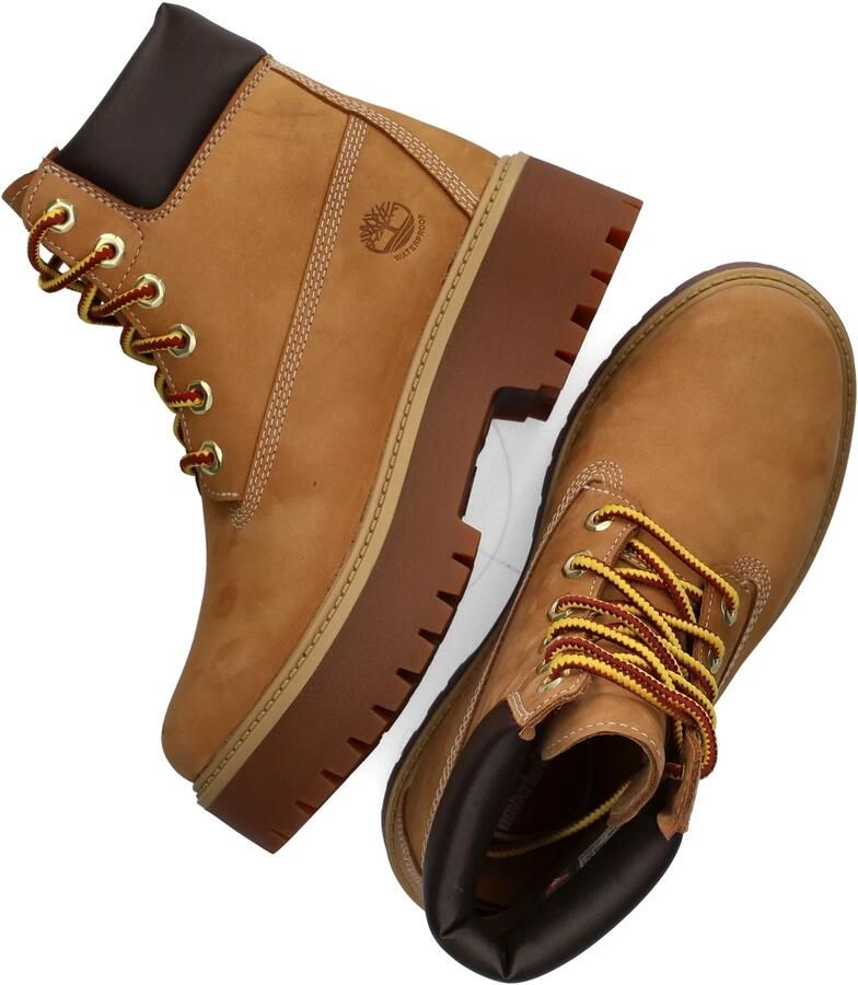 Timberland 6 Inch Lace Up Veterboots Laarzen Met Veters Dames Camel - Foto 4