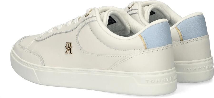 Tommy Hilfiger Plateausneakers ESSENTIAL CHIC COURT SNEAKER vrijetijdsschoen veterschoen lage schoen met th-sieraad - Foto 6