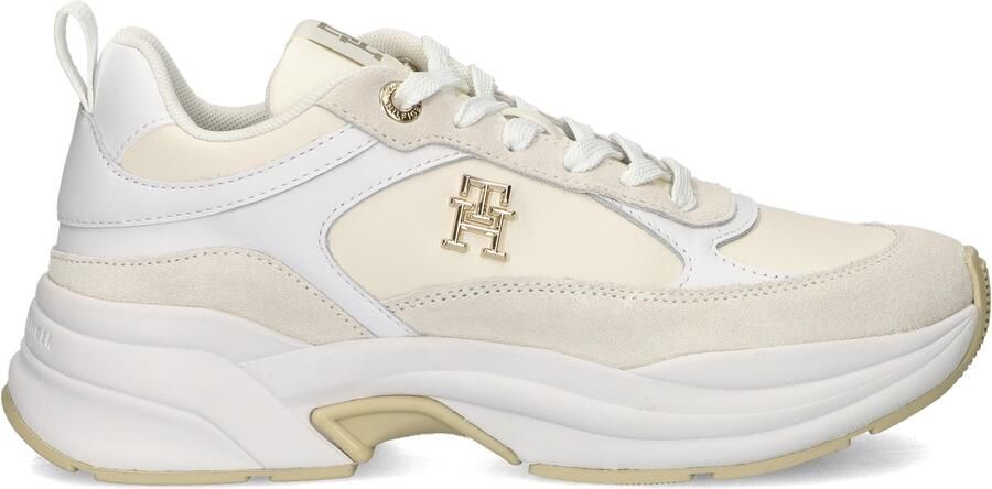 TOMMY HILFIGER Lage Sneakers Dames Th Chunky Feminine Leer Wit