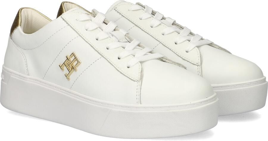 Tommy Hilfiger Plateausneakers PLATFORM COURT SNEAKER METALLICS vrijetijdsschoen halfhoge schoen veterschoen met th-logo - Foto 5