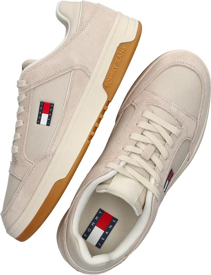 Tommy Jeans Sneakers laag lichtbeige navy rood wit - Foto 5